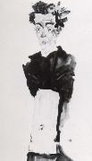 Egon Schiele Self portrait oil